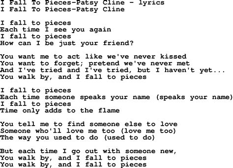 Pieces lyrics .
